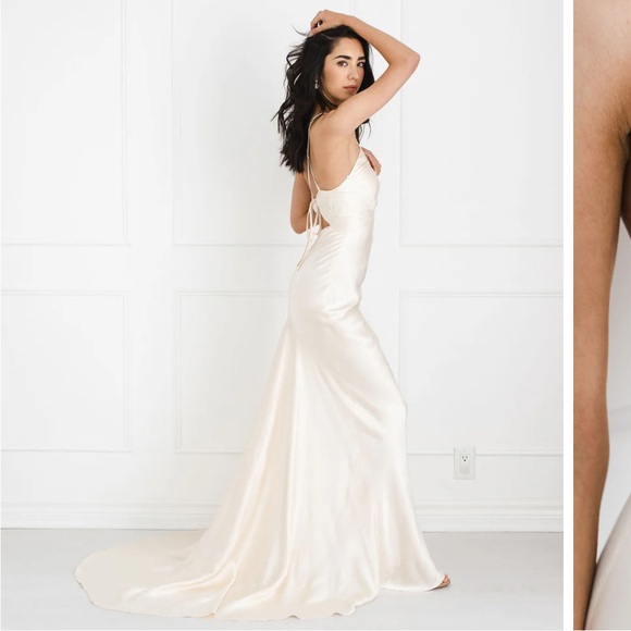 NWT Shona Joy La Lune Ruched Bodice Maxi Dress - Picture 4 of 11